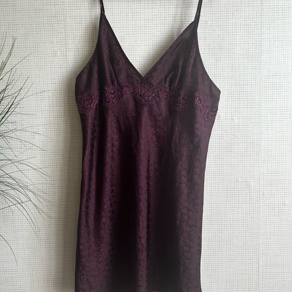 Vintage Linda Elegant Purple Slip Dress